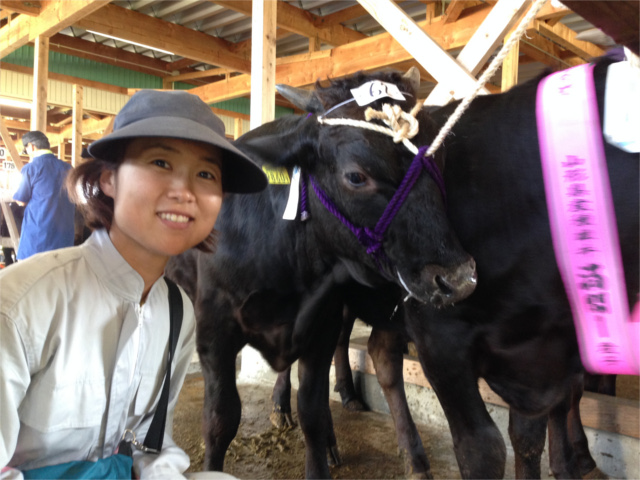 20160904子牛市場で森谷農舞とHPブログ